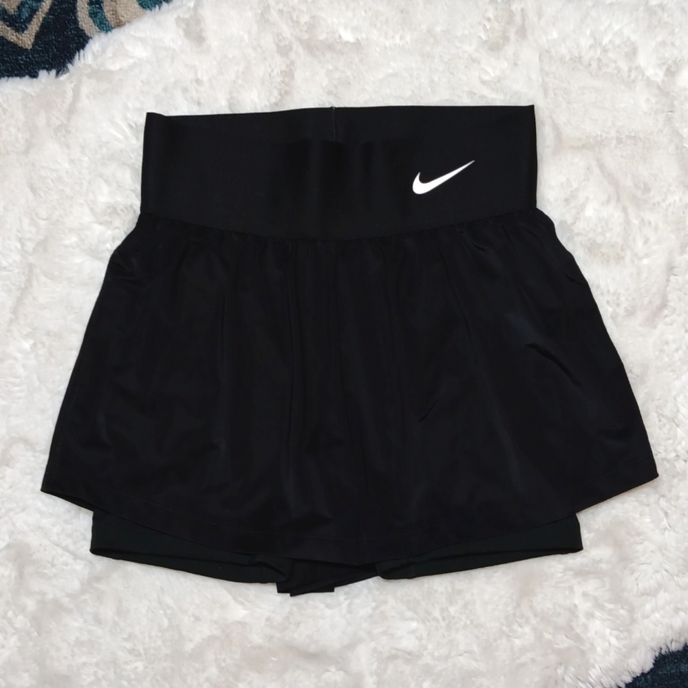 Nike dri fit  black lined high rise running athletic shorts womens